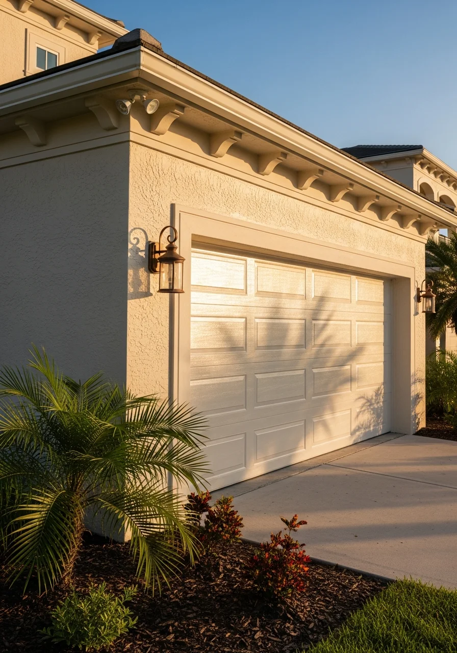 Close-up of Melbourne beachside property with ocean view and well-maintained landscaping.